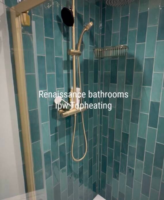 Modern bathroom renovation Chelsea with walk-in shower